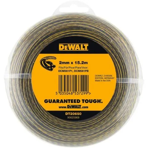 Bästa pris DT20650 Dewalt Trimmertråd 2mm x 15,2m